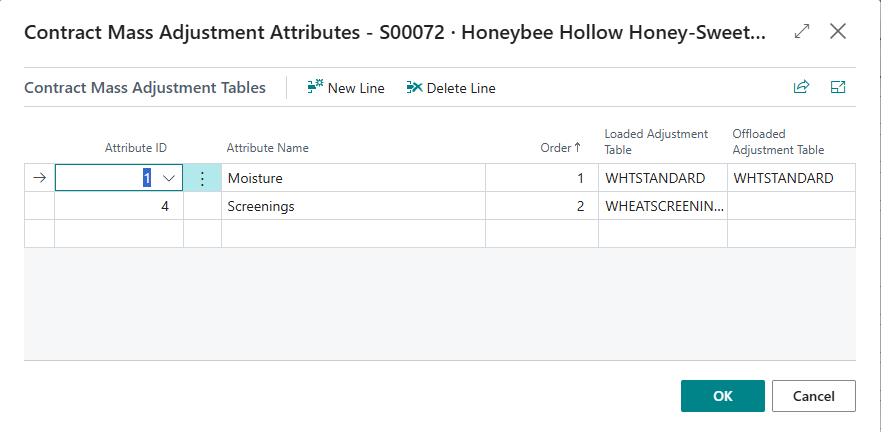 Mass Adjustment Attributes